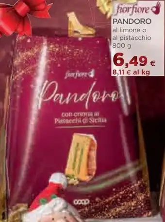 Coop Pandoro al limone o al pistacchio offerta
