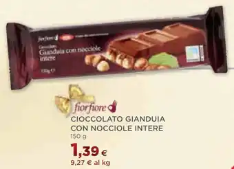 Coop Cioccolato gianduia con nocciole intere offerta