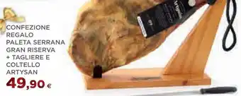 Coop Confezione regalo paleta serrana gran riserva + tagliera e coltello artysan offerta
