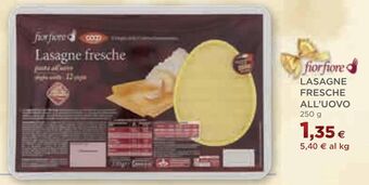 Coop Lasagne fresche all'uovo offerta
