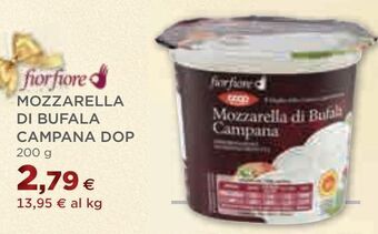Coop Mozzarella di bufala campana dop offerta