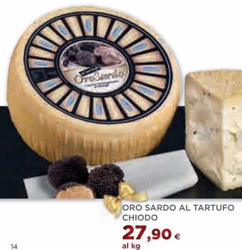 Coop Oro sardo al tartufo chiodo offerta