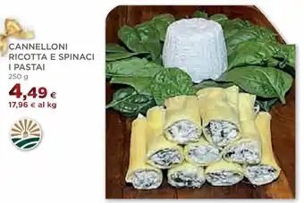 Coop Cannelloni ricotta e spinaci i pastai offerta