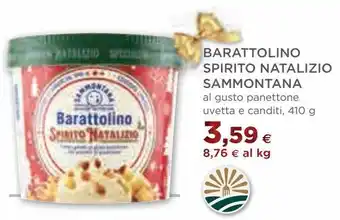 Coop Barattolino spirito natalizio sammotana al gusto panettone uvetta e canditi offerta