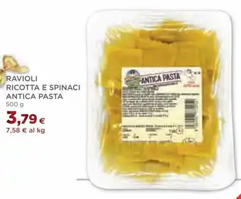 Coop Ravioli ricotta e spinaci antica pasta offerta