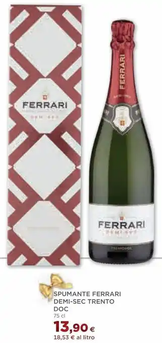 Coop Spumante ferrari demi-sec trento doc offerta
