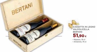 Coop Cassetta in legno valpolicella bertani offerta