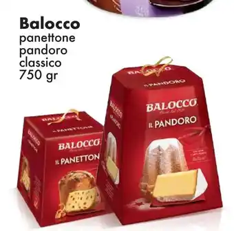 Sugros Balocco panettone pandoro classico 750 gr offerta