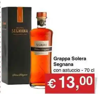 Muroli Formaggi Segnana Grappa Solera con astuccio 70 cl offerta