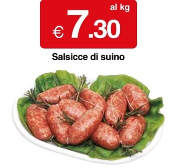 Sì con te Market Salsicce di suino offerta