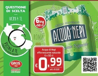 Gros Acqua di nepi Acqua offerta