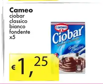 Sugros Cameo ciobar classico bianco fondente x 5 offerta