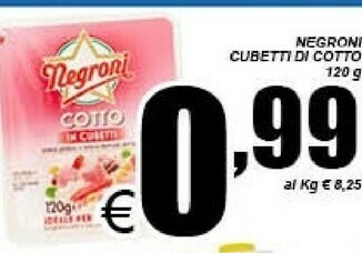 Gros Negroni Prosciutto cotto offerta