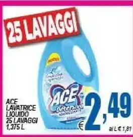 Gros Ace Detersivo lavatrice offerta