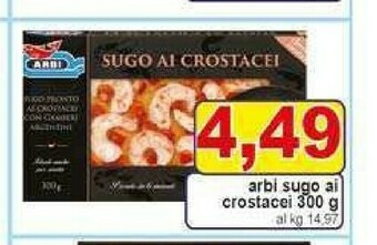 Gros Arbi Pesce surgelato offerta
