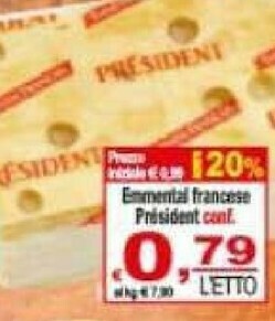 Gros Prèsident Emmental offerta
