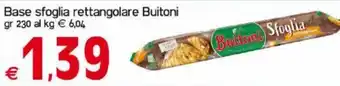 Kanguro Buitoni Base sfoglia rettangolare gr 230 offerta