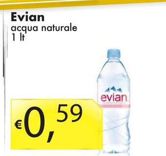 Evian acqua naturale 1 lt