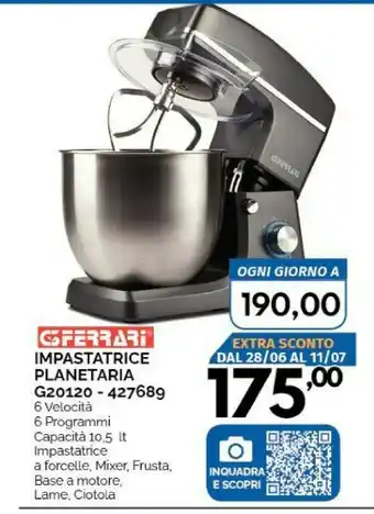 Orizzonte G3 Ferrari Impastatrice Planetaria G20120 427689 offerta