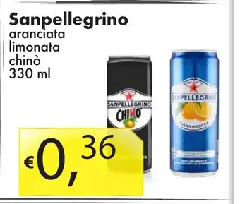 Sanpellegrino aranciata limonata chinò 330 ml
