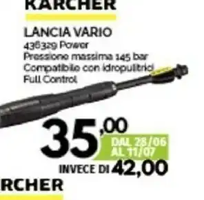 Orizzonte Karcher Lancia Vario offerta