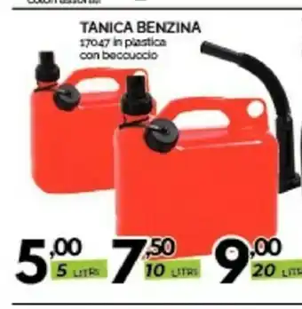 Tanica Benzina 17047 In Plastica Con Beccuocio