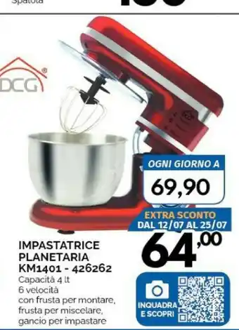 Orizzonte DCG Impastatrice Planettaria KM1401 - 426262 offerta