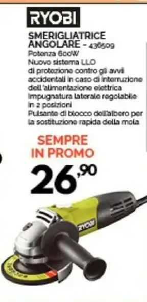 Ryobi Smerigliatrice Angolare