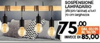Sospensione Lampadario