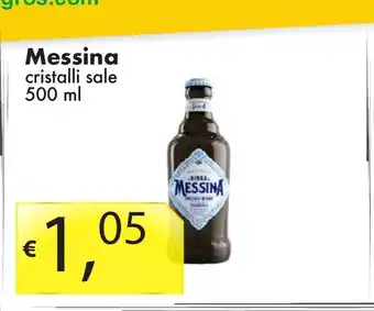 Sugros Messina cristalli sale 500 ml offerta