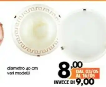 Orizzonte Plafoniera 40cm offerta