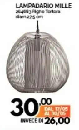 Orizzonte Lampadario Mille offerta