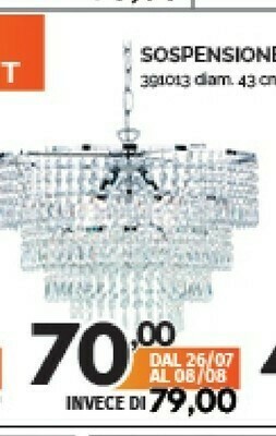 Orizzonte Lampadario offerta