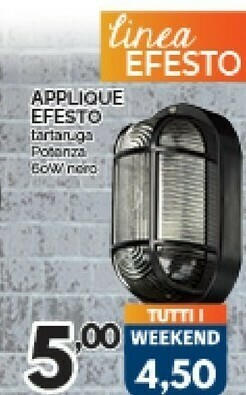 Orizzonte Applique Efesto offerta