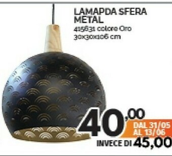 Lamapda Sfera Metal 415631