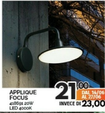Orizzonte Applique Focus offerta