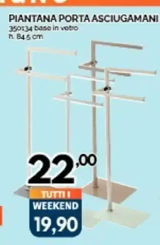 Orizzonte Piantina Porta Asciugamani offerta