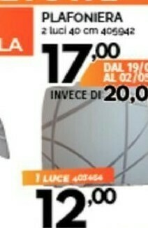 Orizzonte Plafoniera offerta
