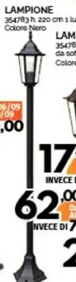 Orizzonte Lampione 1 Luce offerta