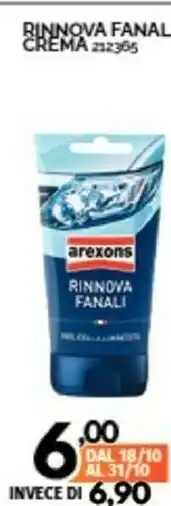 Orizzonte Arexons Rinnova Fanal Crema offerta