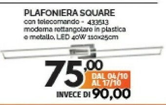Plafoniera Square