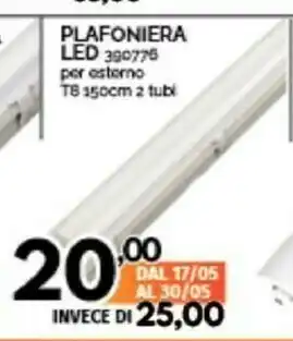 Orizzonte Plafoniera Led 390775 offerta