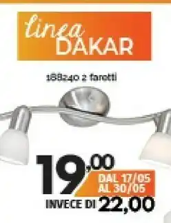 Orizzonte Eglo Illuminazione 2 Faretti offerta