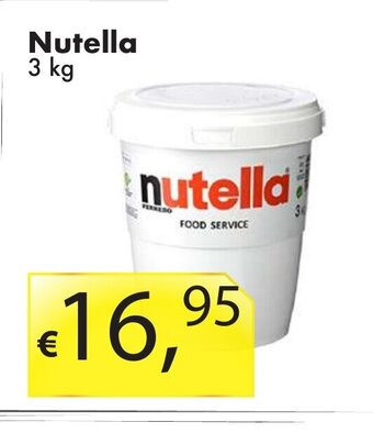 Sugros Nutella 3 kg . offerta