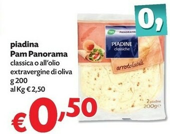 Pam Panorama - Piadine Classiche 200 G(ml)