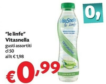 Vitasnella Le Linfe Con Acqua Di Cocco Reidratante 500 G(ml)