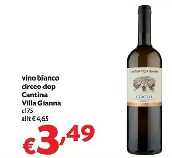 Pam Cantina Villa Gianna Vino Bianco Circeo DOP offerta