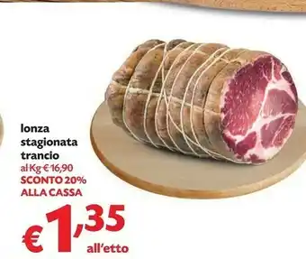 Pam Lonza Stagionata Trancio offerta
