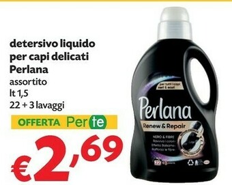 Pam Perlana Detersivo Liquido Per Capi Delicati offerta