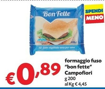 Campofiori Formaggio Fuso Bon Fette